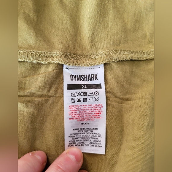 Gymshark Men's Olive T-Shirt, Size XL - Picture 4 of 4